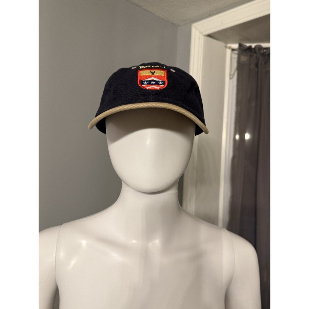 Ferrari Vintage Navy Adjustable Hat Embroidered Collaboration With 1st MAC USMC - Picture 2 of 10